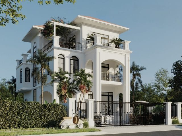 Dự án thiết kế và thi công biệt thự 3 tầng