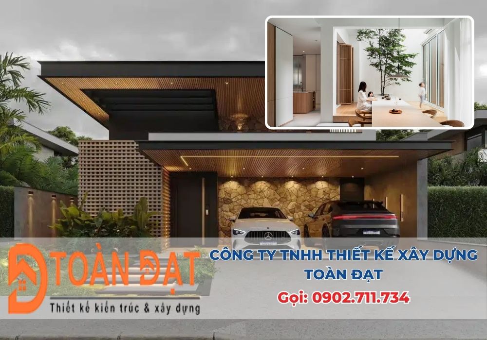 Thiết kế nhà ở tư nhân hiện đại xu hướng năm 2025