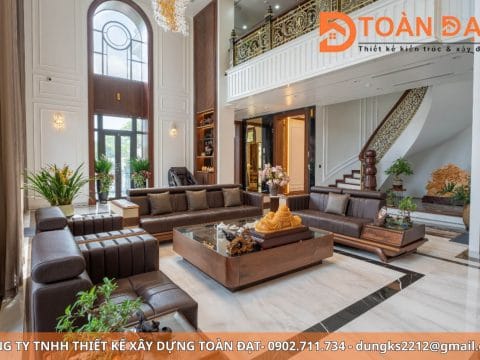 Quy trình thiết kế nội thất biệt thự cao cấp gồm nhiều giai đoạn từ khảo sát, ý tưởng, thiết kế 2D – 3D, lập hồ sơ kỹ thuật đến bàn giao chỉnh sửa.