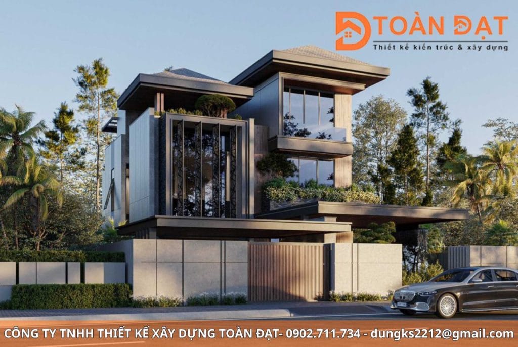 Xu hướng thiết kế biệt thự sang trọng năm 2025 tập trung vào sự kết hợp giữa đẳng cấp – công nghệ – bền vững – cá nhân hóa.